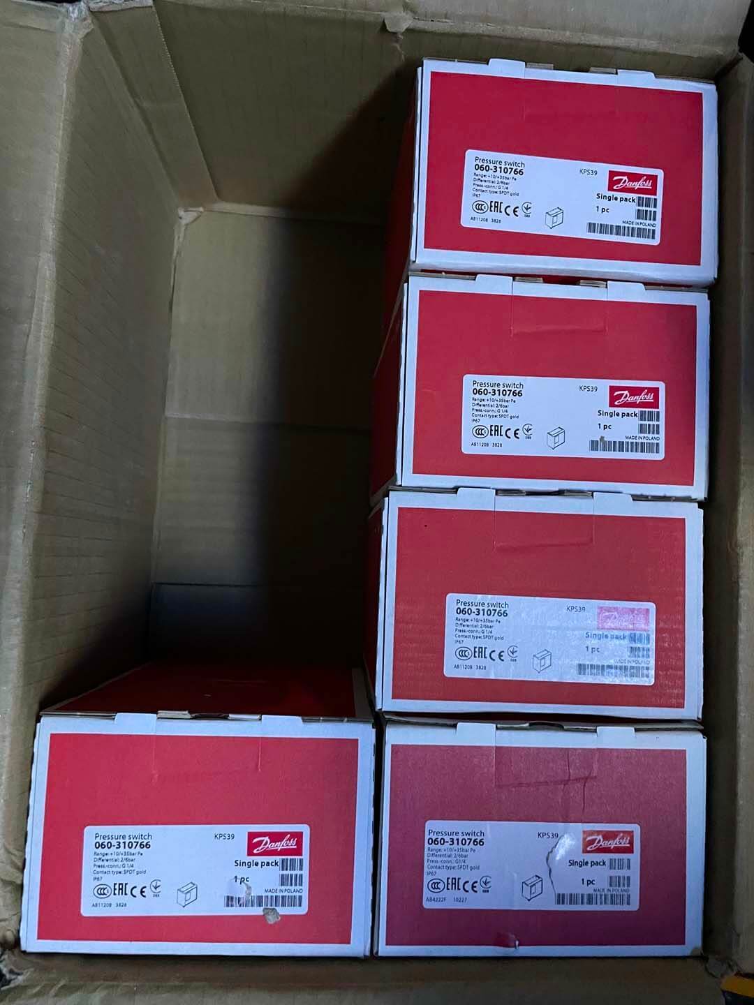 Danfoss Interruptor de presión KPS39 060-310766