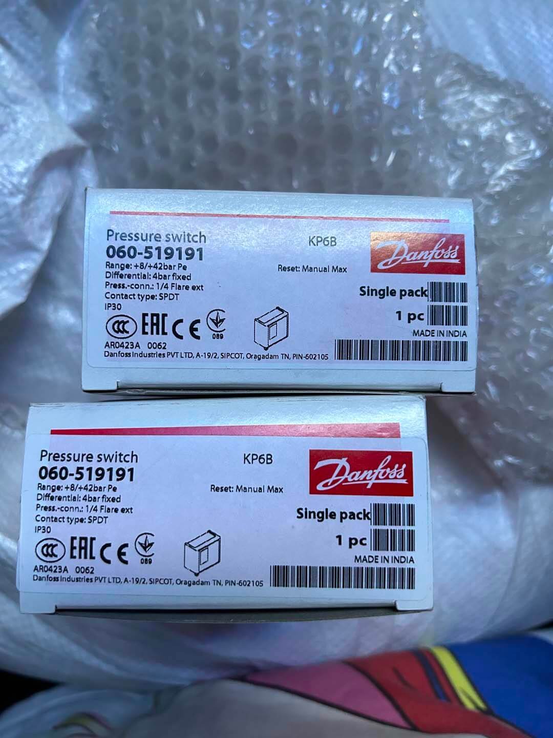 Presostato Danfoss KP6B 060-519191