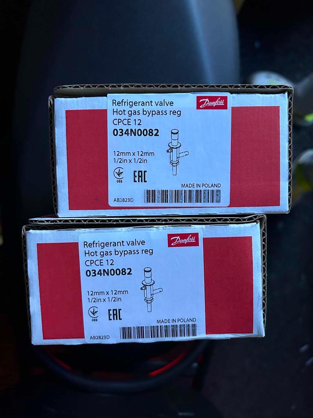 La valva de refrigeración de Danfoss CPCE12 034N0082