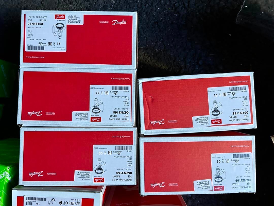 Válvula de expansión térmica de Danfoss 067N3168
