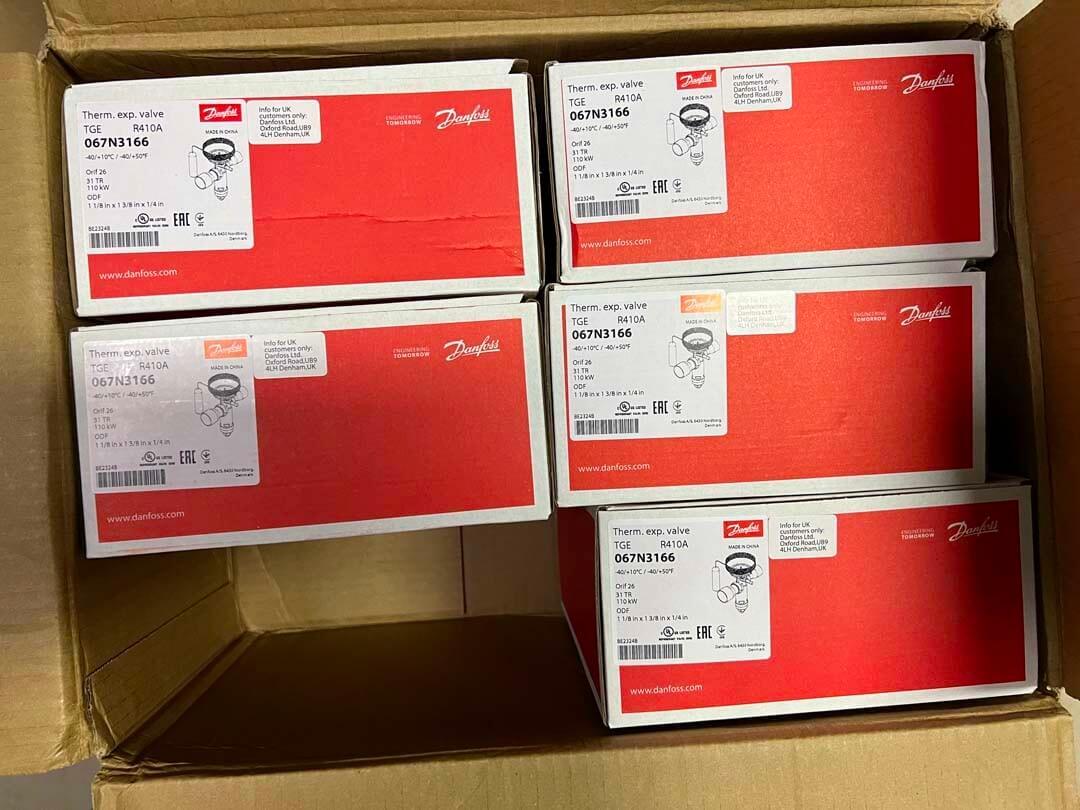Válvula de expansión térmica de Danfoss 067N3166