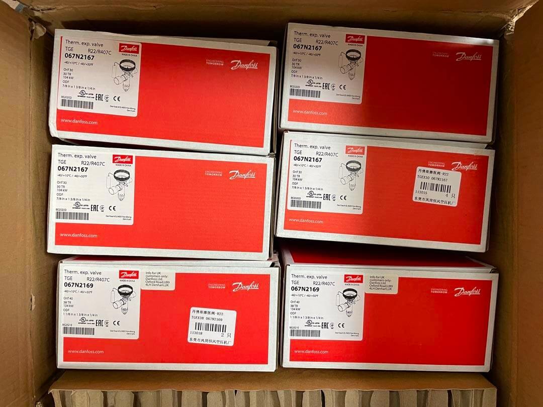Válvula de expansión térmica de Danfoss 067N2169