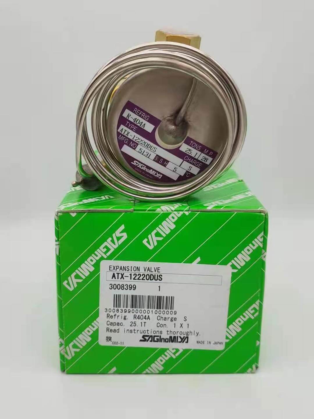 Válvula de expansión de Saginomiya ATX-12220DUS